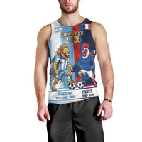 Argentina France World Final Football Personalized Men Tank Top Two Nations Five Stars One Trophy