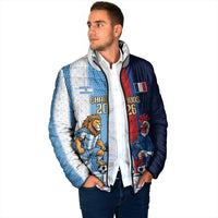 Argentina France World Final Football Personalized Padded Jacket Two Nations Five Stars One Trophy