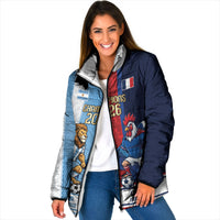 Argentina France World Final Football Personalized Padded Jacket Two Nations Five Stars One Trophy