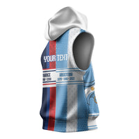 Argentina France World Final Football Personalized Sleeveless Hoodie Two Nations Five Stars One Trophy