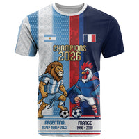 Argentina France World Final Football Personalized T Shirt Two Nations Five Stars One Trophy