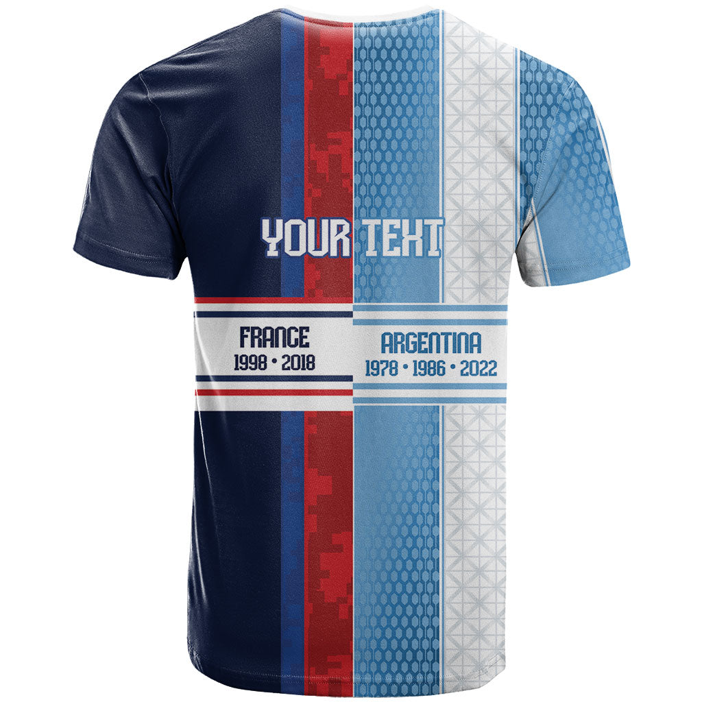 Argentina France World Final Football Personalized T Shirt Two Nations Five Stars One Trophy