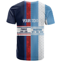 Argentina France World Final Football Personalized T Shirt Two Nations Five Stars One Trophy