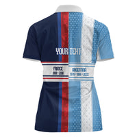Argentina France World Final Football Personalized Women Polo Shirt Two Nations Five Stars One Trophy