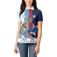 Argentina France World Final Football Personalized Women Polo Shirt Two Nations Five Stars One Trophy