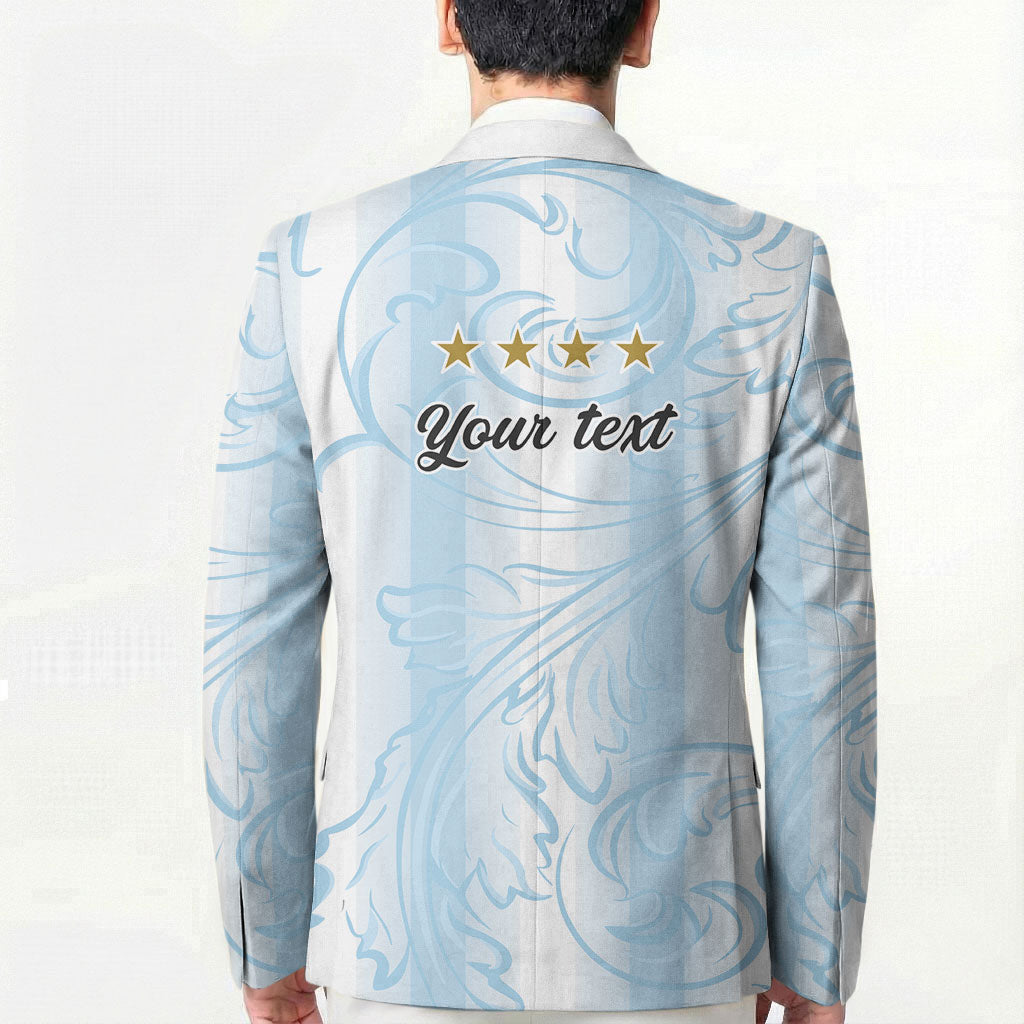 Argentina Campeones del Mundo 2026 Personalized Blazer Albiceleste Trophy Splash Art Soccer Champion