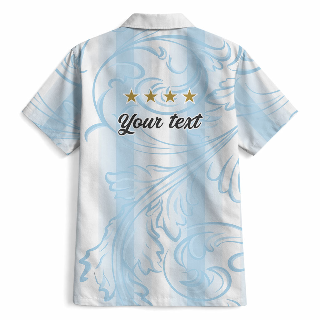 Argentina Campeones del Mundo 2026 Personalized Hawaiian Shirt Albiceleste Trophy Splash Art Soccer Champion