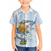 Argentina Campeones del Mundo 2026 Personalized Hawaiian Shirt Albiceleste Trophy Splash Art Soccer Champion
