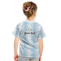 Argentina Campeones del Mundo 2026 Personalized Kid T Shirt Albiceleste Trophy Splash Art Soccer Champion