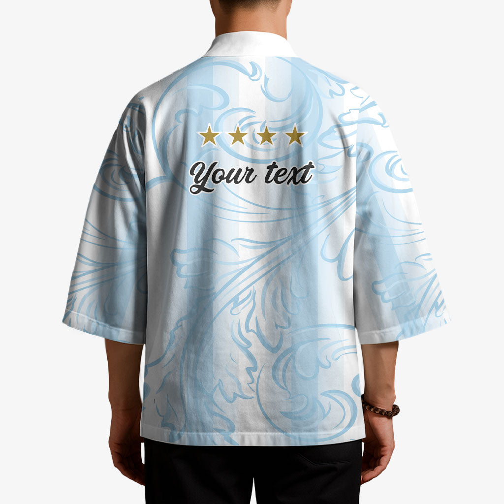 Argentina Campeones del Mundo 2026 Personalized Kimono Albiceleste Trophy Splash Art Soccer Champion