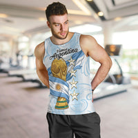 Argentina Campeones del Mundo 2026 Personalized Men Tank Top Albiceleste Trophy Splash Art Soccer Champion