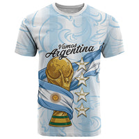 Argentina Campeones del Mundo 2026 Personalized T Shirt Albiceleste Trophy Splash Art Soccer Champion