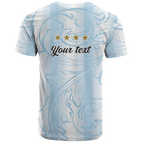 Argentina Campeones del Mundo 2026 Personalized T Shirt Albiceleste Trophy Splash Art Soccer Champion
