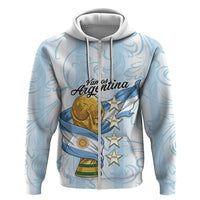 Argentina Campeones del Mundo 2026 Personalized Zip Hoodie Albiceleste Trophy Splash Art Soccer Champion