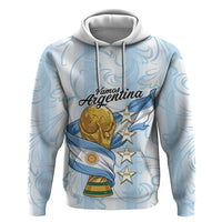 Argentina Campeones del Mundo 2026 Personalized Zip Hoodie Albiceleste Trophy Splash Art Soccer Champion