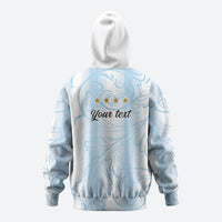 Argentina Campeones del Mundo 2026 Personalized Zip Hoodie Albiceleste Trophy Splash Art Soccer Champion