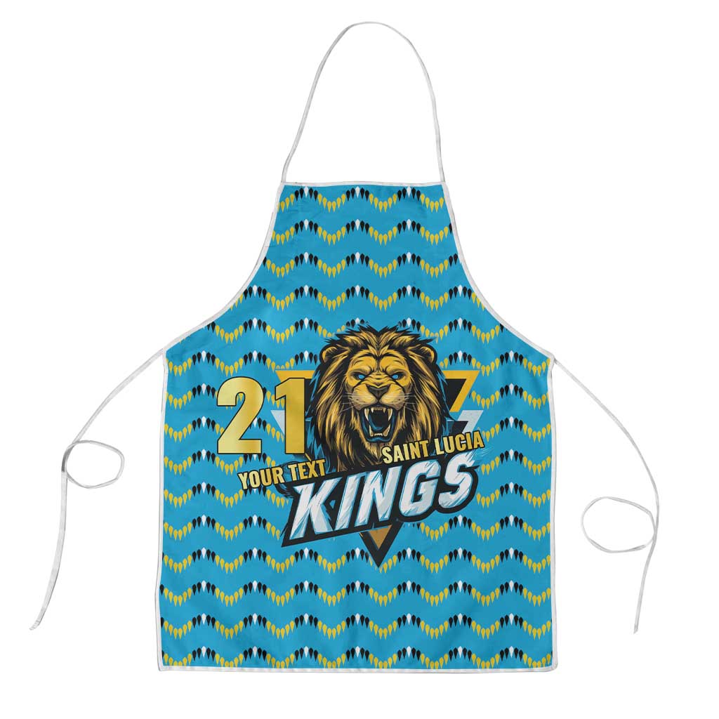 Custom Caribbean Cricket Saint Lucia Apron Glory is Ours Kings Rule 2025 - Wonder Print Shop