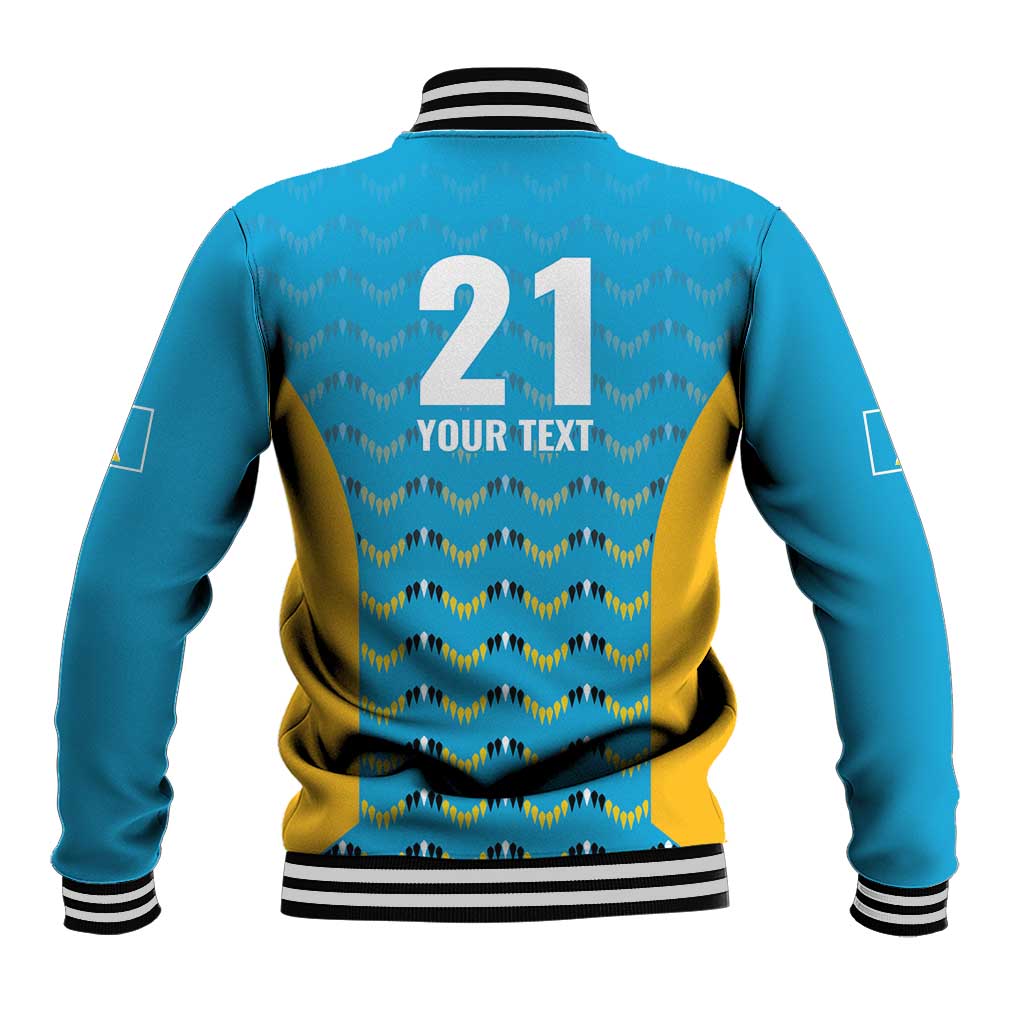 Custom Caribbean Cricket Saint Lucia Baseball Jacket Glory is Ours Kings Rule 2025 - Wonder Print Shop