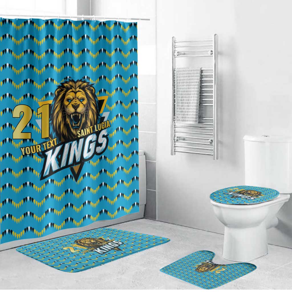 Custom Caribbean Cricket Saint Lucia Bathroom Set Glory is Ours Kings Rule 2025 - Wonder Print Shop
