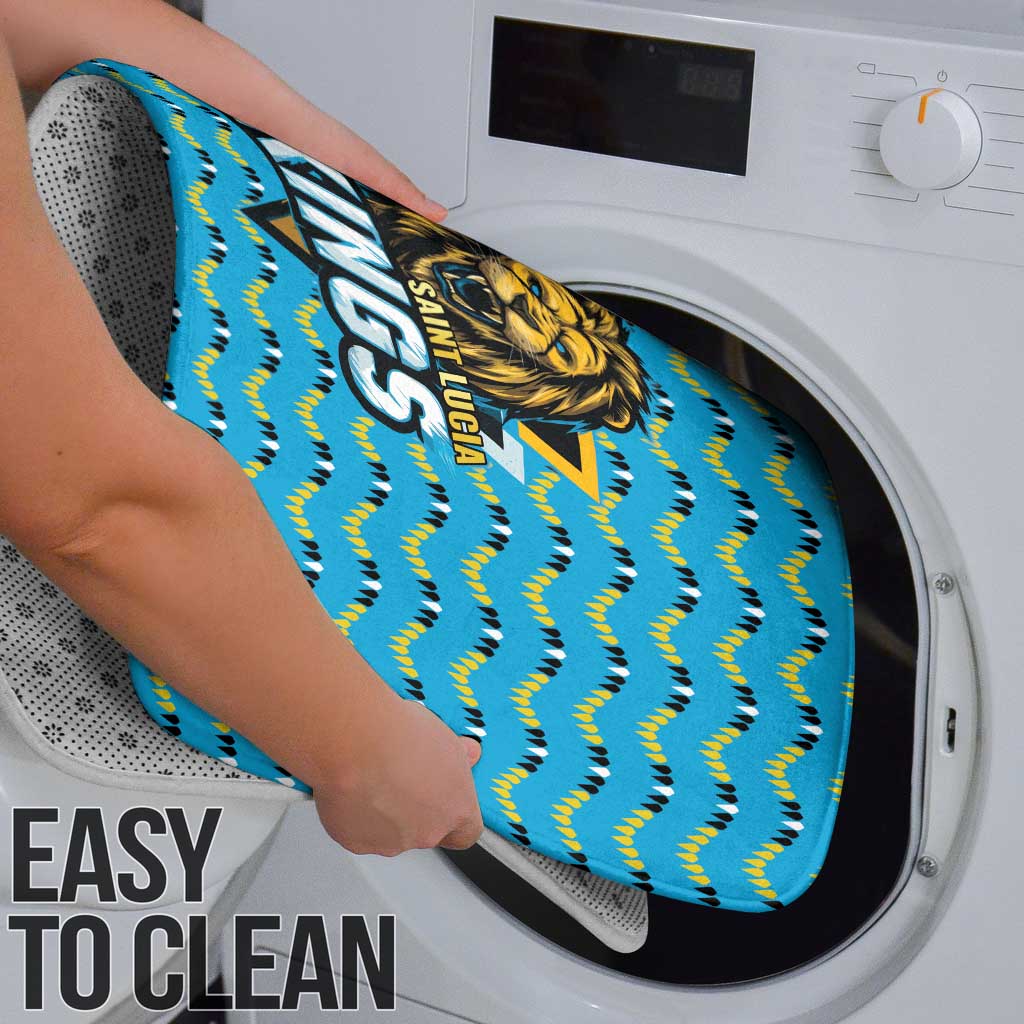 Custom Caribbean Cricket Saint Lucia Bathroom Set Glory is Ours Kings Rule 2025 - Wonder Print Shop