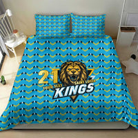 Custom Caribbean Cricket Saint Lucia Bedding Set Glory is Ours Kings Rule 2025 - Wonder Print Shop