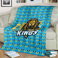Custom Caribbean Cricket Saint Lucia Blanket Glory is Ours Kings Rule 2025 - Wonder Print Shop