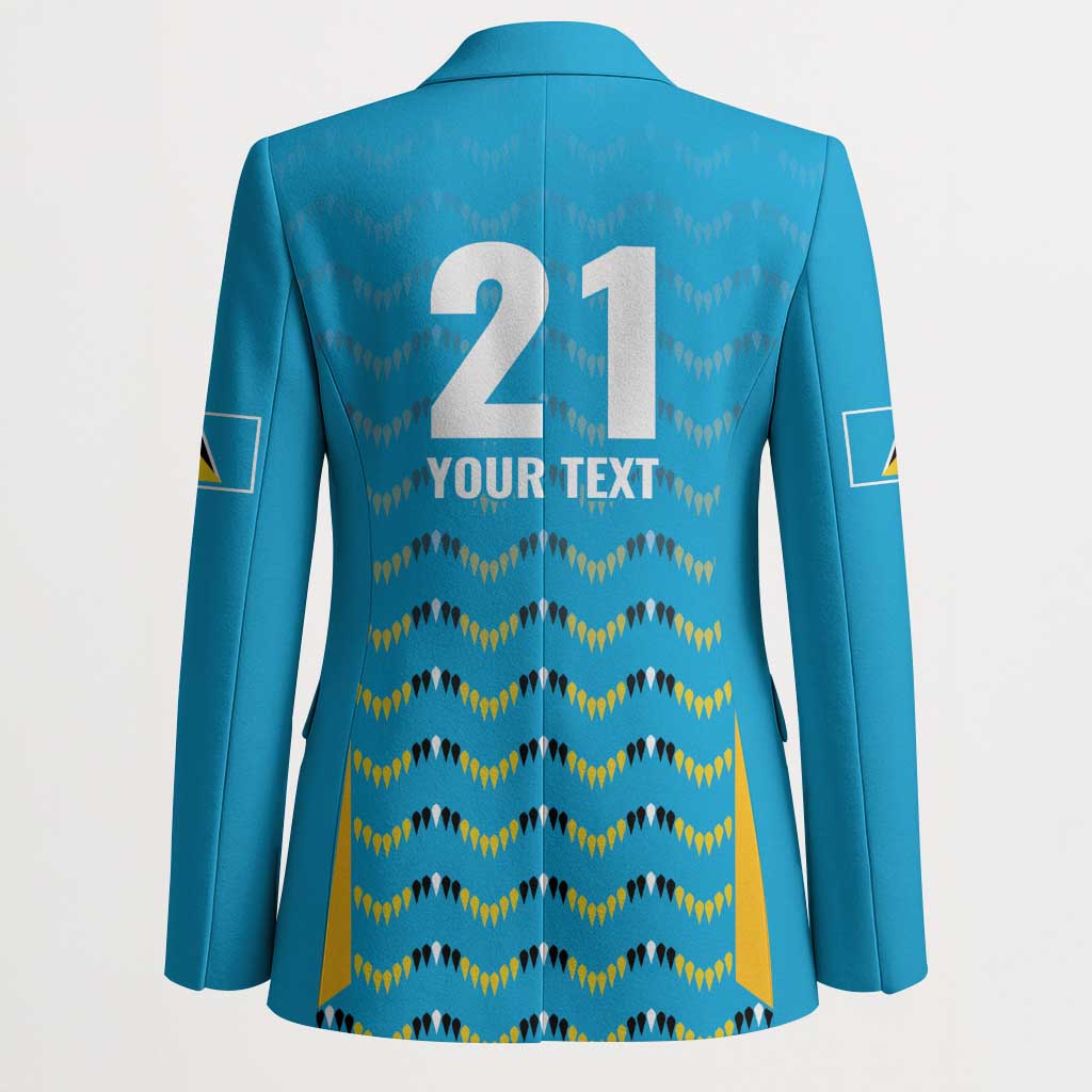 Custom Caribbean Cricket Saint Lucia Blazer Glory is Ours Kings Rule 2025 - Wonder Print Shop
