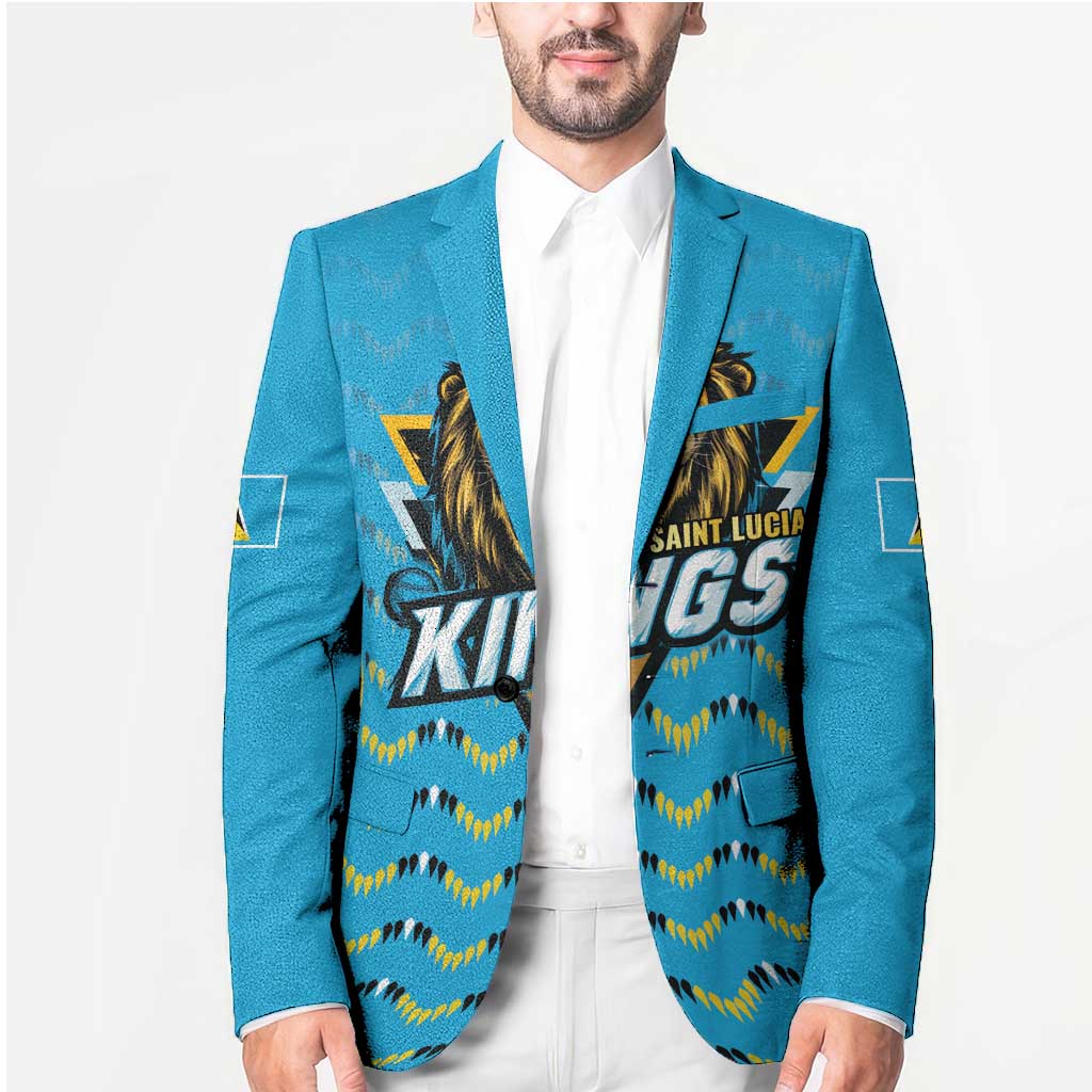 Custom Caribbean Cricket Saint Lucia Blazer Glory is Ours Kings Rule 2025 - Wonder Print Shop