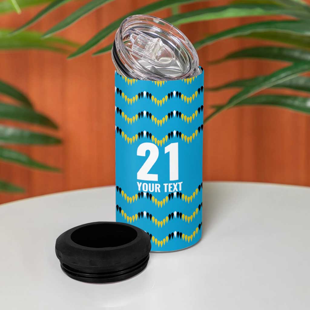 Custom Caribbean Cricket Saint Lucia 4 in 1 Can Cooler Tumbler Glory is Ours Kings Rule 2025 - Wonder Print Shop
