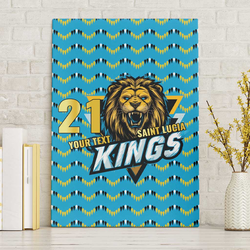 Custom Caribbean Cricket Saint Lucia Canvas Wall Art Glory is Ours Kings Rule 2025 - Wonder Print Shop