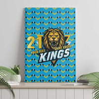 Custom Caribbean Cricket Saint Lucia Canvas Wall Art Glory is Ours Kings Rule 2025 - Wonder Print Shop