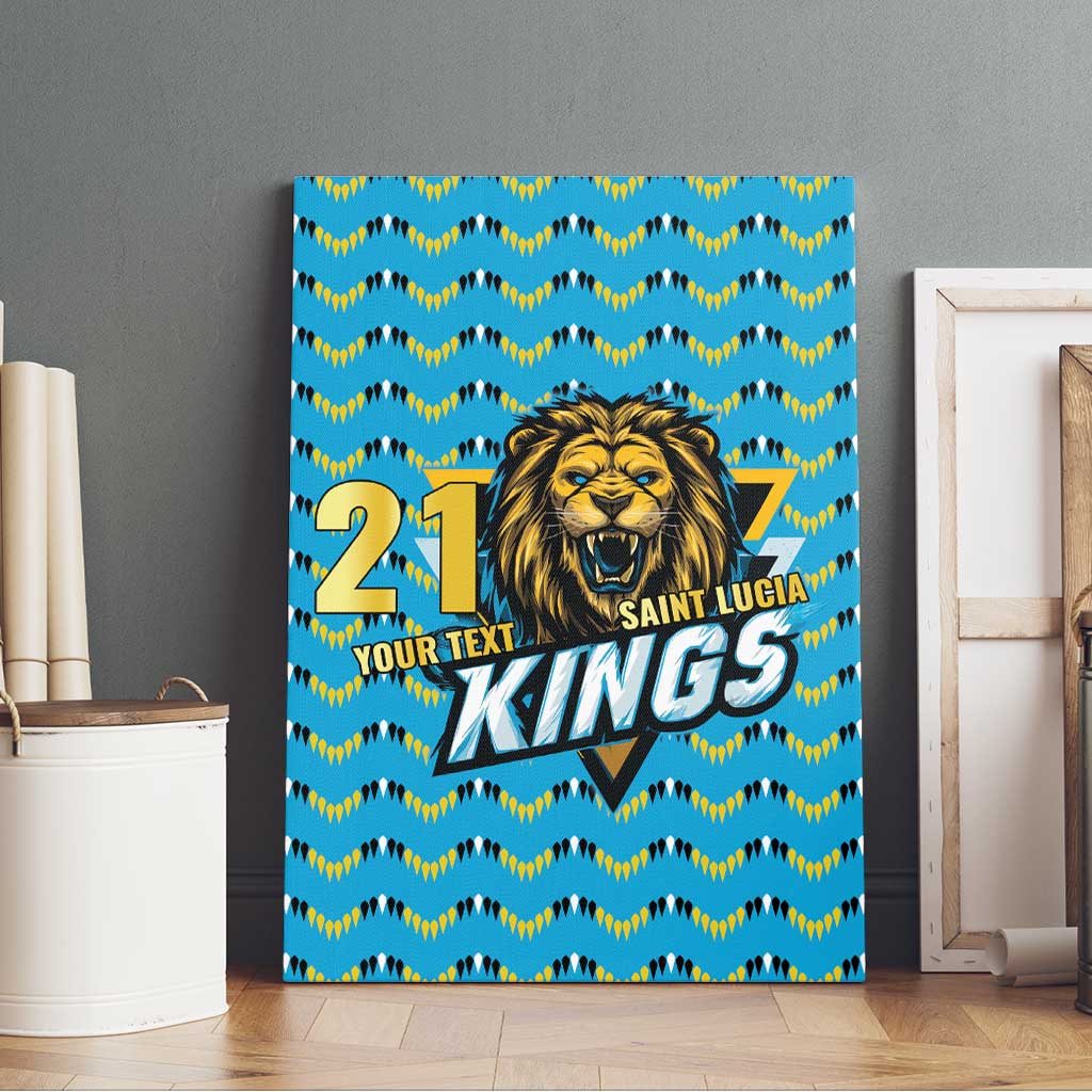 Custom Caribbean Cricket Saint Lucia Canvas Wall Art Glory is Ours Kings Rule 2025 - Wonder Print Shop