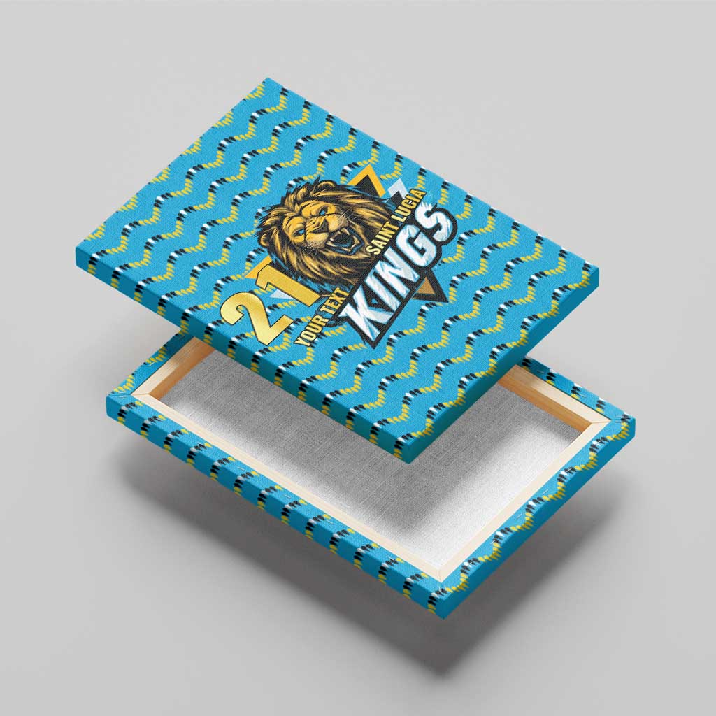 Custom Caribbean Cricket Saint Lucia Canvas Wall Art Glory is Ours Kings Rule 2025 - Wonder Print Shop