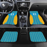 Custom Caribbean Cricket Saint Lucia Car Mats Glory is Ours Kings Rule 2025 - Wonder Print Shop