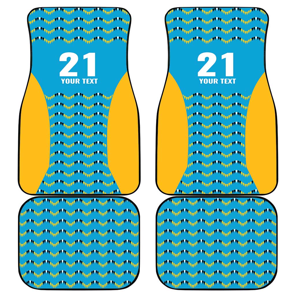 Custom Caribbean Cricket Saint Lucia Car Mats Glory is Ours Kings Rule 2025 - Wonder Print Shop