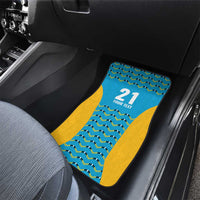 Custom Caribbean Cricket Saint Lucia Car Mats Glory is Ours Kings Rule 2025 - Wonder Print Shop