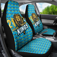 Custom Caribbean Cricket Saint Lucia Car Seat Cover Glory is Ours Kings Rule 2025 - Wonder Print Shop