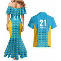 Custom Caribbean Cricket Saint Lucia Couples Matching Mermaid Dress and Hawaiian Shirt Glory is Ours Kings Rule 2025 - Wonder Print Shop