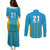 Custom Caribbean Cricket Saint Lucia Couples Matching Puletasi and Long Sleeve Button Shirt Glory is Ours Kings Rule 2025 - Wonder Print Shop