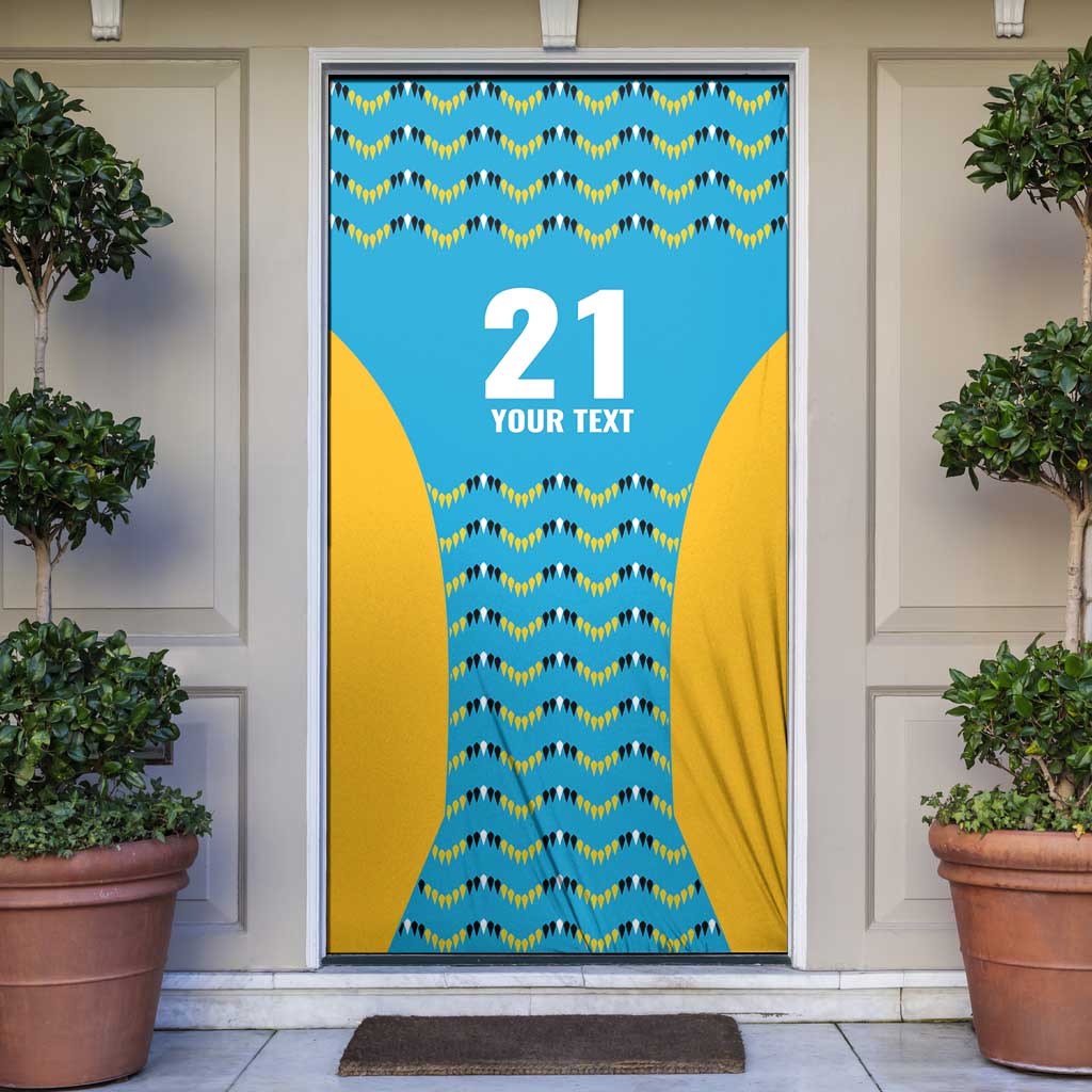Custom Caribbean Cricket Saint Lucia Door Cover Glory is Ours Kings Rule 2025 - Wonder Print Shop