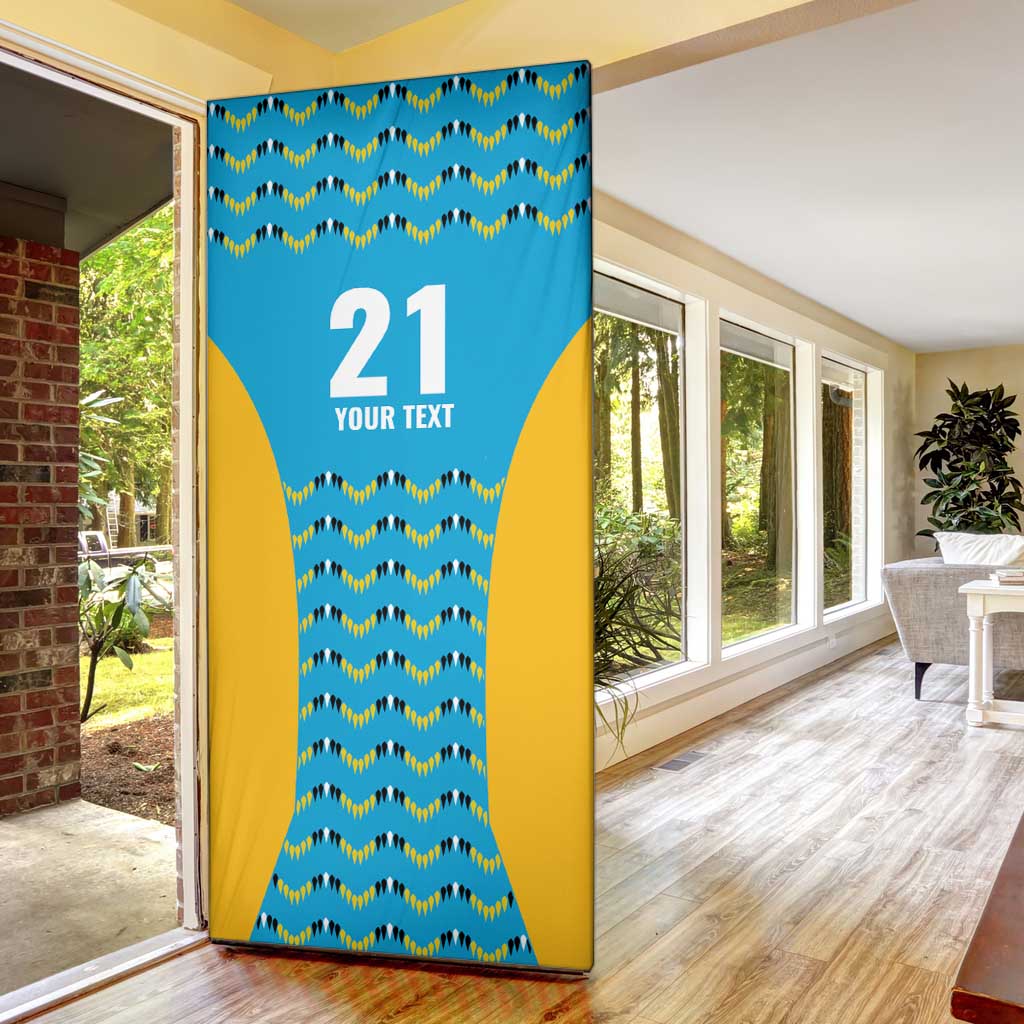 Custom Caribbean Cricket Saint Lucia Door Cover Glory is Ours Kings Rule 2025 - Wonder Print Shop