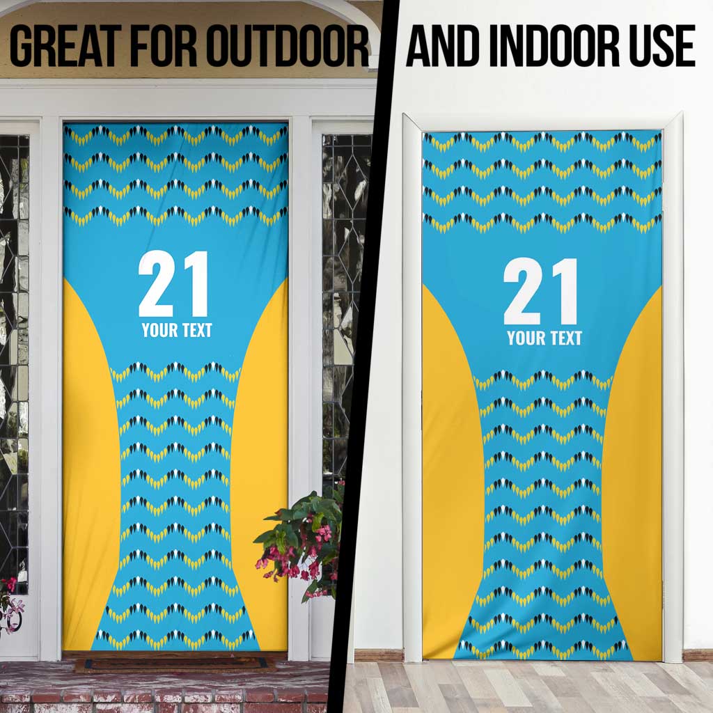 Custom Caribbean Cricket Saint Lucia Door Cover Glory is Ours Kings Rule 2025 - Wonder Print Shop