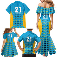 Custom Caribbean Cricket Saint Lucia Family Matching Mermaid Dress and Hawaiian Shirt Glory is Ours Kings Rule 2025 - Wonder Print Shop