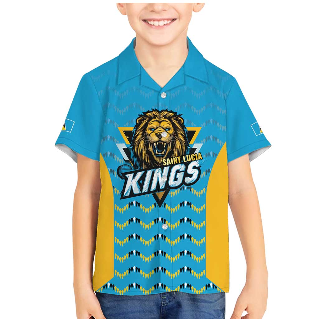 Custom Caribbean Cricket Saint Lucia Family Matching Mermaid Dress and Hawaiian Shirt Glory is Ours Kings Rule 2025 - Wonder Print Shop
