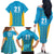 Custom Caribbean Cricket Saint Lucia Family Matching Off The Shoulder Long Sleeve Dress and Hawaiian Shirt Glory is Ours Kings Rule 2025 - Wonder Print Shop