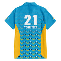 Custom Caribbean Cricket Saint Lucia Family Matching Off The Shoulder Long Sleeve Dress and Hawaiian Shirt Glory is Ours Kings Rule 2025 - Wonder Print Shop