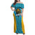 Custom Caribbean Cricket Saint Lucia Family Matching Off Shoulder Maxi Dress and Hawaiian Shirt Glory is Ours Kings Rule 2025 - Wonder Print Shop