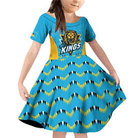 Custom Caribbean Cricket Saint Lucia Family Matching Off Shoulder Short Dress and Hawaiian Shirt Glory is Ours Kings Rule 2025 - Wonder Print Shop