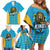 Custom Caribbean Cricket Saint Lucia Family Matching Off Shoulder Short Dress and Hawaiian Shirt Glory is Ours Kings Rule 2025 - Wonder Print Shop