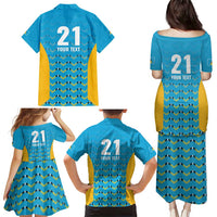 Custom Caribbean Cricket Saint Lucia Family Matching Puletasi and Hawaiian Shirt Glory is Ours Kings Rule 2025 - Wonder Print Shop